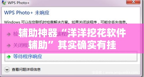 辅助神器“洋洋挖花软件辅助	”其实确实有挂