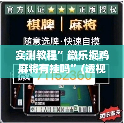 实测教程	”微乐捉鸡麻将有挂吗”(透视挂)详细使用教程