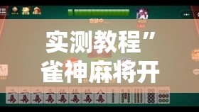 实测教程”雀神麻将开挂神器通用版”详细分享装挂步骤