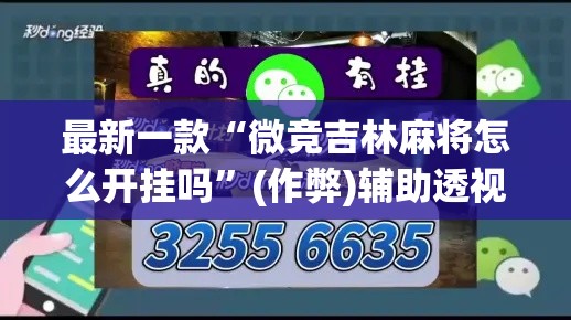 最新一款“微竞吉林麻将怎么开挂吗”(作弊)辅助透视教程