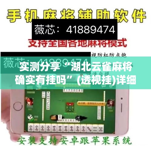 实测分享“湖北云雀麻将确实有挂吗”(透视挂)详细使用教程