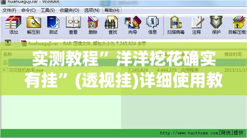 实测教程”洋洋挖花确实有挂	”(透视挂)详细使用教程