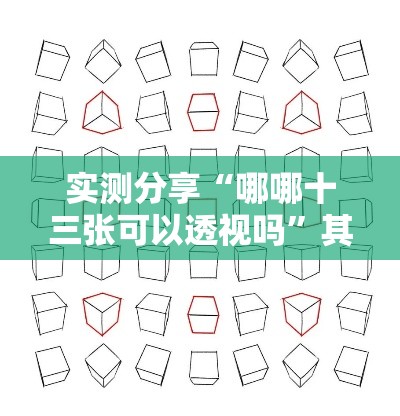 实测分享“哪哪十三张可以透视吗	”其实确实有挂