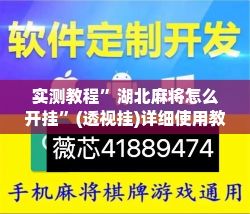 实测教程”湖北麻将怎么开挂	”(透视挂)详细使用教程