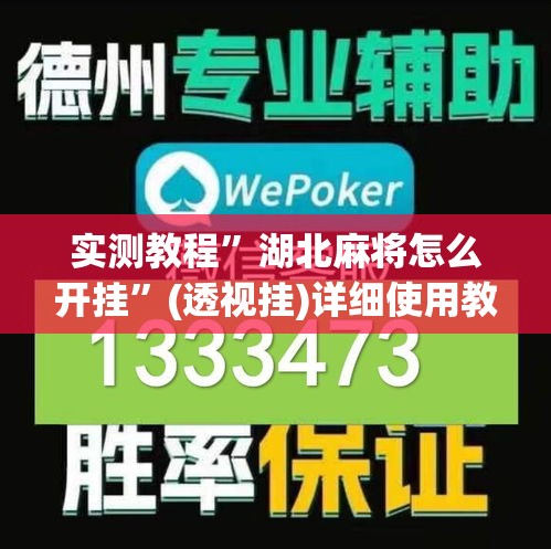 实测教程”湖北麻将怎么开挂	”(透视挂)详细使用教程