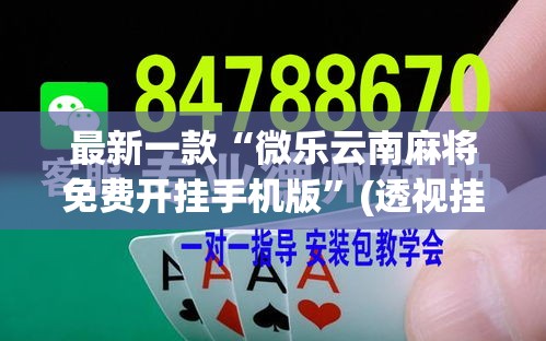 最新一款“微乐云南麻将免费开挂手机版”(透视挂)详细使用教程