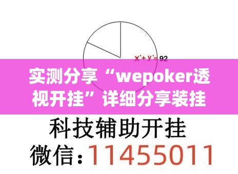 实测分享“wepoker透视开挂	”详细分享装挂步骤