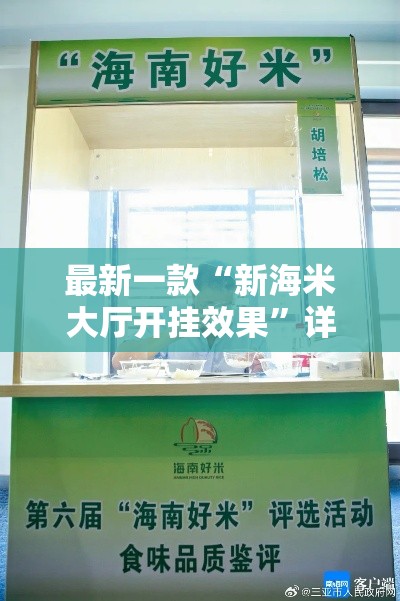 最新一款“新海米大厅开挂效果	”详细分享装挂步骤