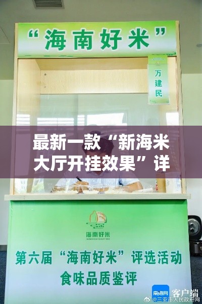 最新一款“新海米大厅开挂效果”详细分享装挂步骤