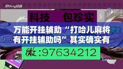 万能开挂辅助“打哈儿麻将有开挂辅助吗”其实确实有挂