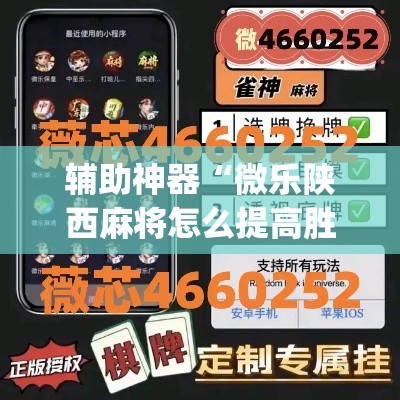 辅助神器“微乐陕西麻将怎么提高胜率”(透视挂)详细使用教程