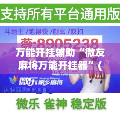 万能开挂辅助“微友麻将万能开挂器”(透视挂)详细使用教程
