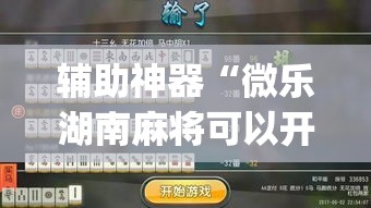 辅助神器“微乐湖南麻将可以开挂吗	”(作弊)辅助透视教程