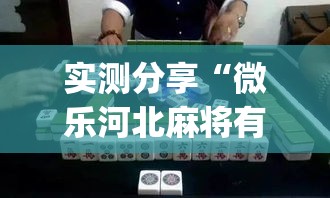 实测分享“微乐河北麻将有挂吗”(作弊)辅助透视教程