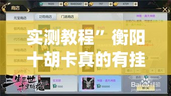 实测教程”衡阳十胡卡真的有挂吗”(作弊)辅助透视教程
