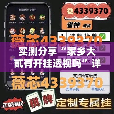 实测分享“家乡大贰有开挂透视吗”详细分享装挂步骤
