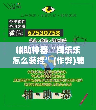辅助神器“闽乐乐怎么装挂”(作弊)辅助透视教程