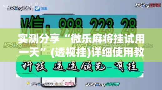 实测分享“微乐麻将挂试用一天”(透视挂)详细使用教程