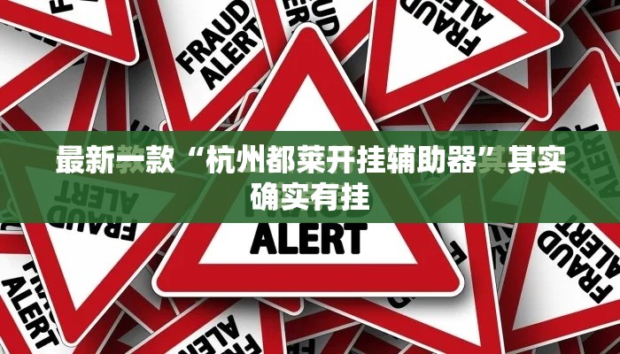 最新一款“杭州都莱开挂辅助器”其实确实有挂