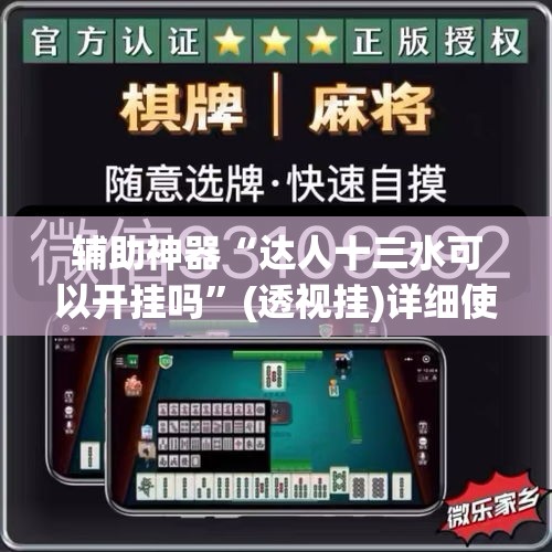 辅助神器“达人十三水可以开挂吗	”(透视挂)详细使用教程