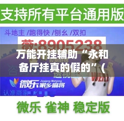 万能开挂辅助“永和备厅挂真的假的”(作弊)辅助透视教程