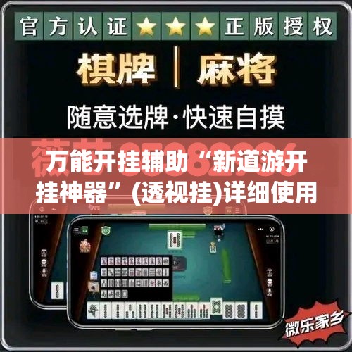 万能开挂辅助“新道游开挂神器”(透视挂)详细使用教程