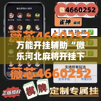万能开挂辅助“微乐河北麻将开挂下载”(透视挂)详细使用教程