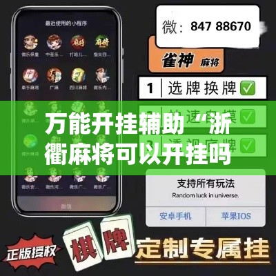 万能开挂辅助“浙衢麻将可以开挂吗	”(作弊)辅助透视教程