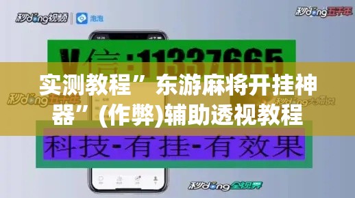 实测教程	”东游麻将开挂神器”(作弊)辅助透视教程