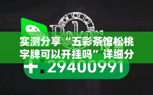 实测分享“五彩茶馆松桃字牌可以开挂吗”详细分享装挂步骤