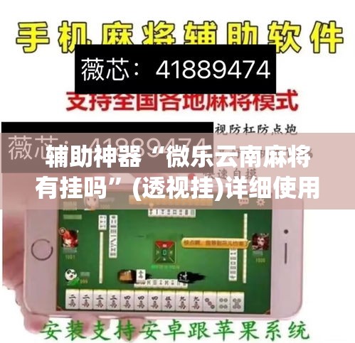 辅助神器“微乐云南麻将有挂吗	”(透视挂)详细使用教程