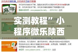 实测教程”小程序微乐陕西麻将免费开挂神器	”(作弊)辅助透视教程