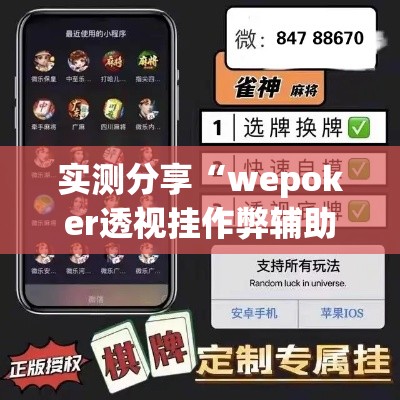 实测分享“wepoker透视挂作弊辅助”详细分享装挂步骤