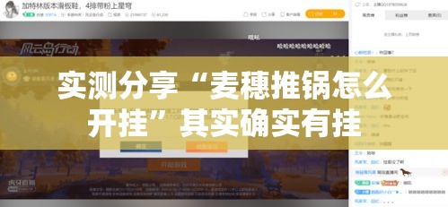 实测分享“麦穗推锅怎么开挂	”其实确实有挂