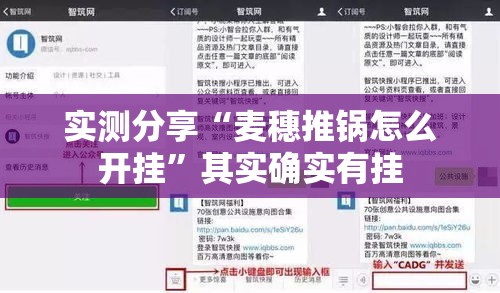 实测分享“麦穗推锅怎么开挂”其实确实有挂