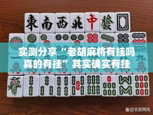 实测分享“老胡麻将有挂吗真的有挂”其实确实有挂
