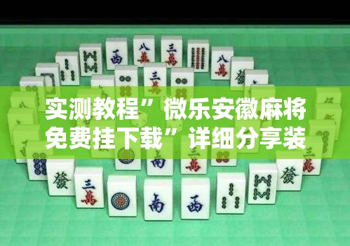 实测教程	”微乐安徽麻将免费挂下载”详细分享装挂步骤
