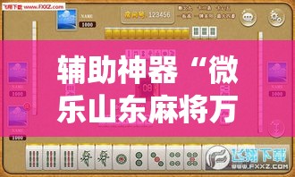 辅助神器“微乐山东麻将万能开挂器通用版”(透视挂)详细使用教程