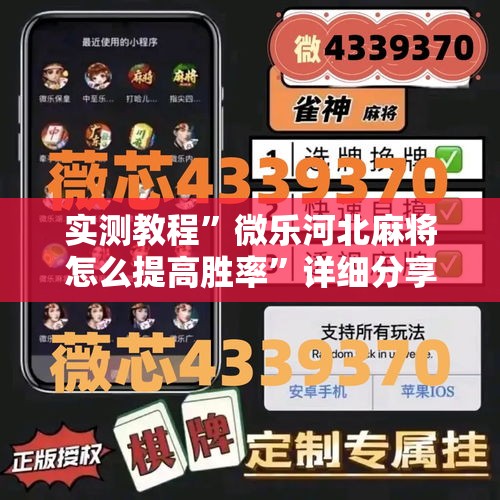 实测教程”微乐河北麻将怎么提高胜率”详细分享装挂步骤
