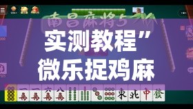 实测教程	”微乐捉鸡麻将开挂教程步骤图”其实确实有挂