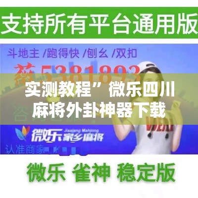 实测教程”微乐四川麻将外卦神器下载	”详细分享装挂步骤