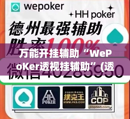 万能开挂辅助“WePoKer透视挂辅助	”(透视挂)详细使用教程