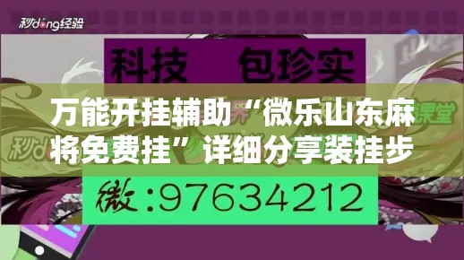 万能开挂辅助“微乐山东麻将免费挂”详细分享装挂步骤