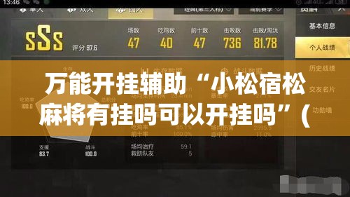万能开挂辅助“小松宿松麻将有挂吗可以开挂吗	”(作弊)辅助透视教程